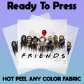 Friends Halloween Ready To Press DTF Transfers