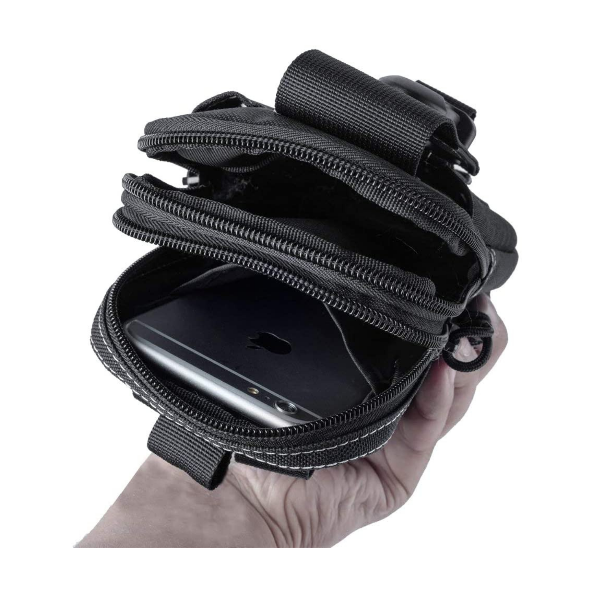 JupiterGear Tactical MOLLE Military Pouch Waist Bag for Hiking, Running and Outdoor Activities