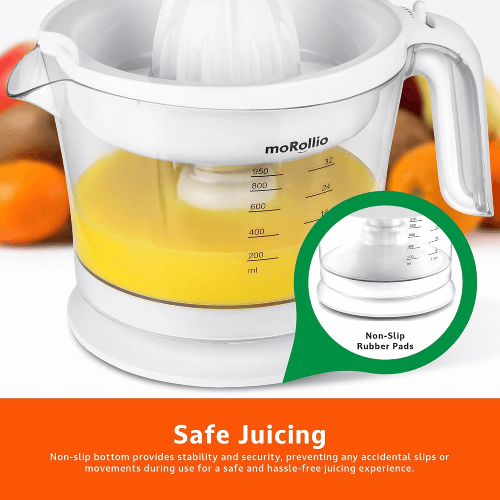 moRollio Compact 32oz Electric Citrus Juicer