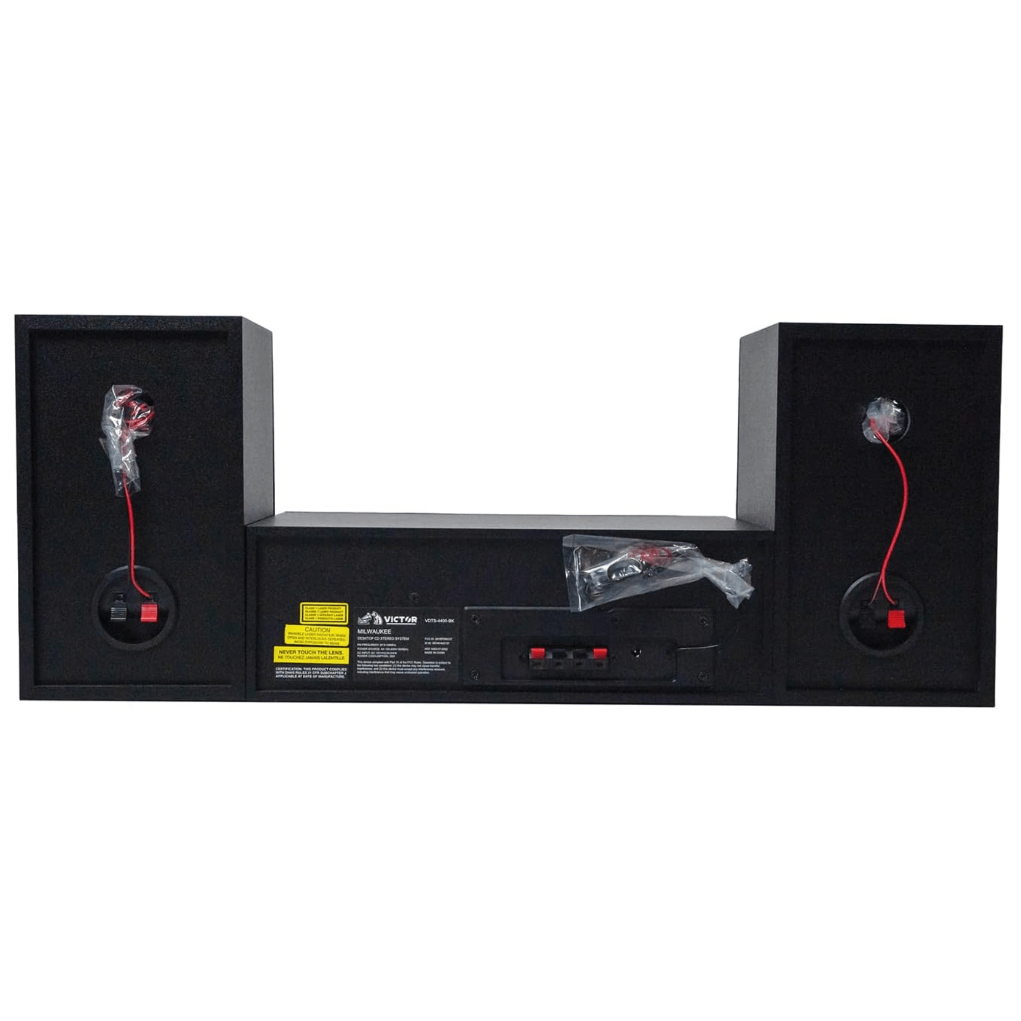 Victor Milwaukee 50W Desktop CD Stereo System Black - Refurbished