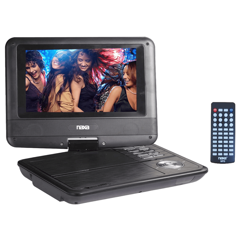 Naxa 7" TFT LCD Swivel Screen Portable DVD Player - Refurbished