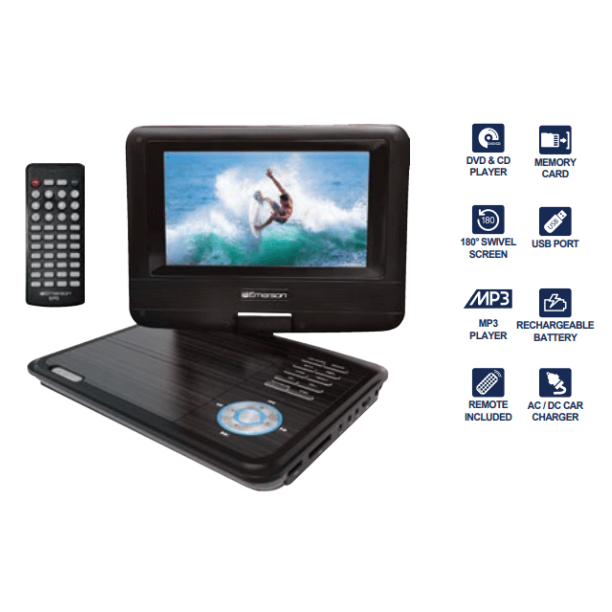 Emerson 7-Inch Portable DVD Player