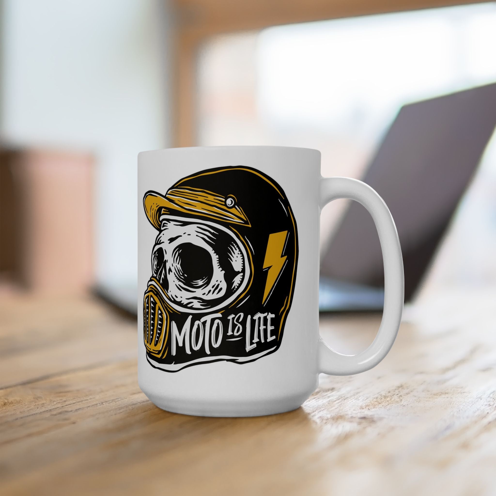 Moto Is Life Skull Mug - 11oz & 15oz