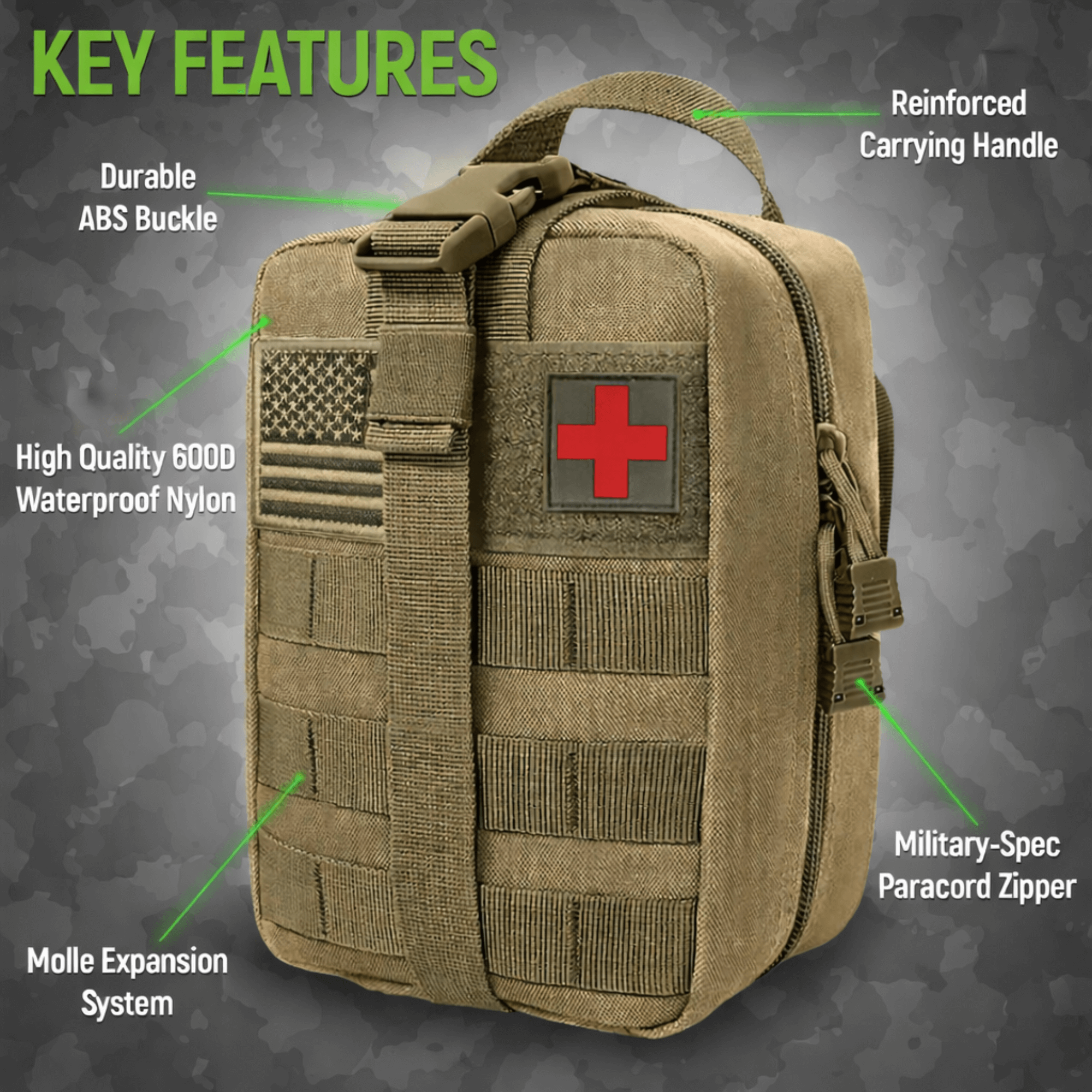 XGear Tactical Small Tactical First Aid Bag IFAK Pouch