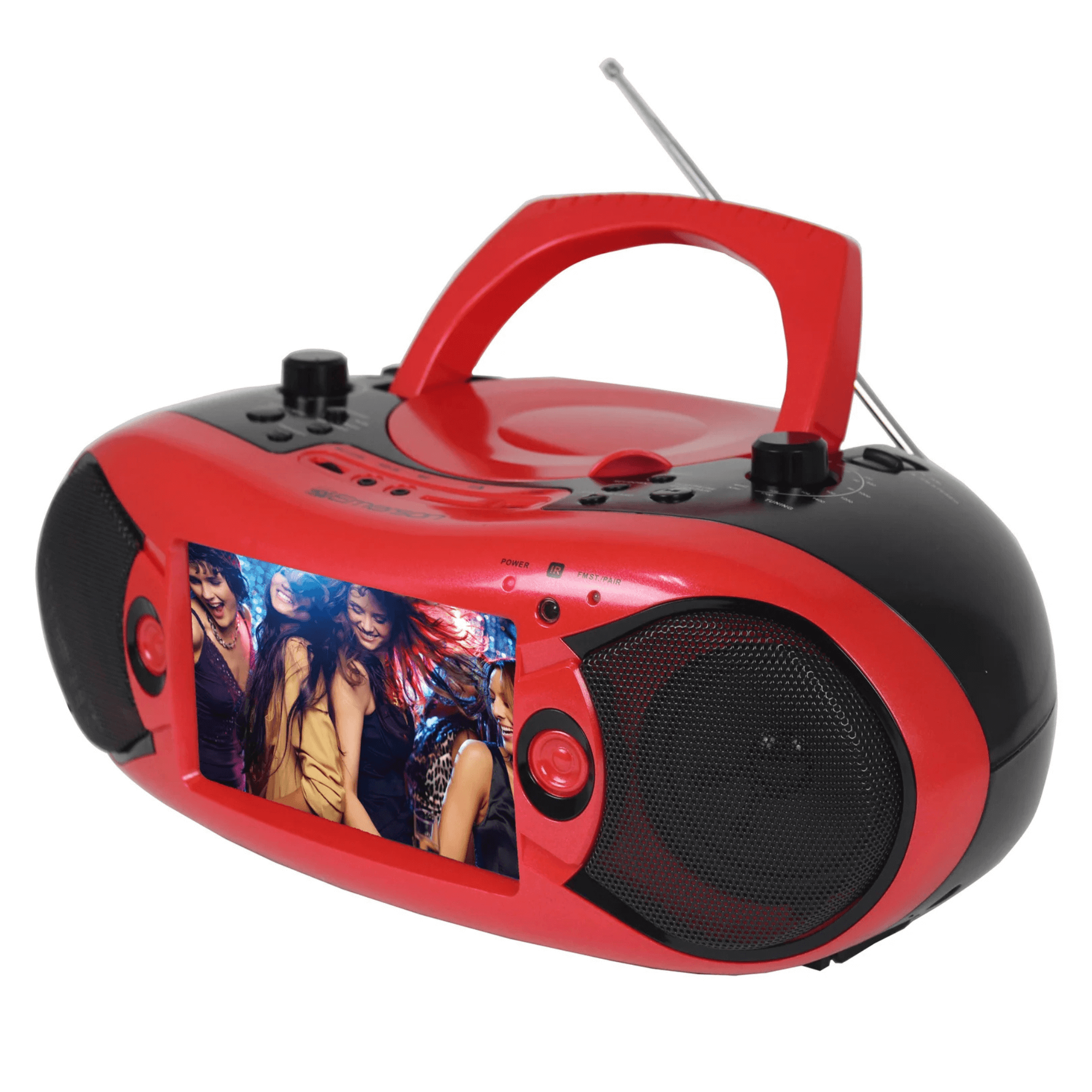 Emerson 7" Bluetooth DVD Boombox with AMFM Radio & Digital TV