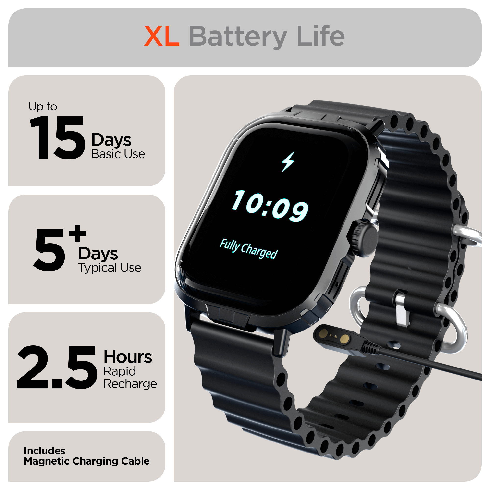 HyperGear FIT X2 Smartwatch and Fitness Tracker