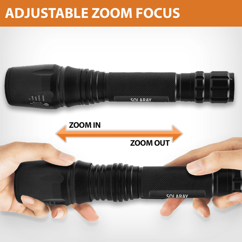 Solaray ZX1-XL 18650 Tactical Flashlight
