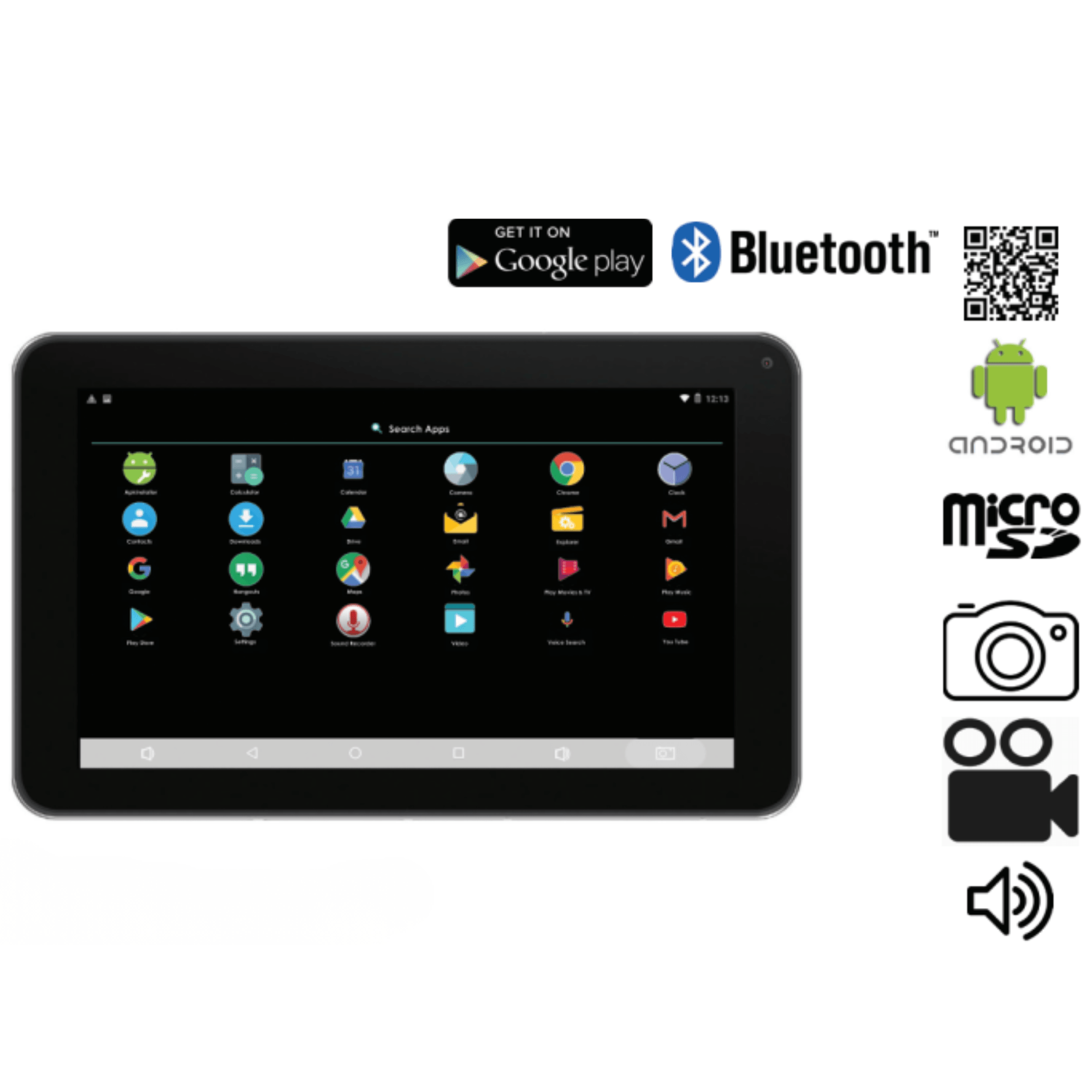 Naxa 10.1” Core Tablet with Android OS 7.1 - Refurbished
