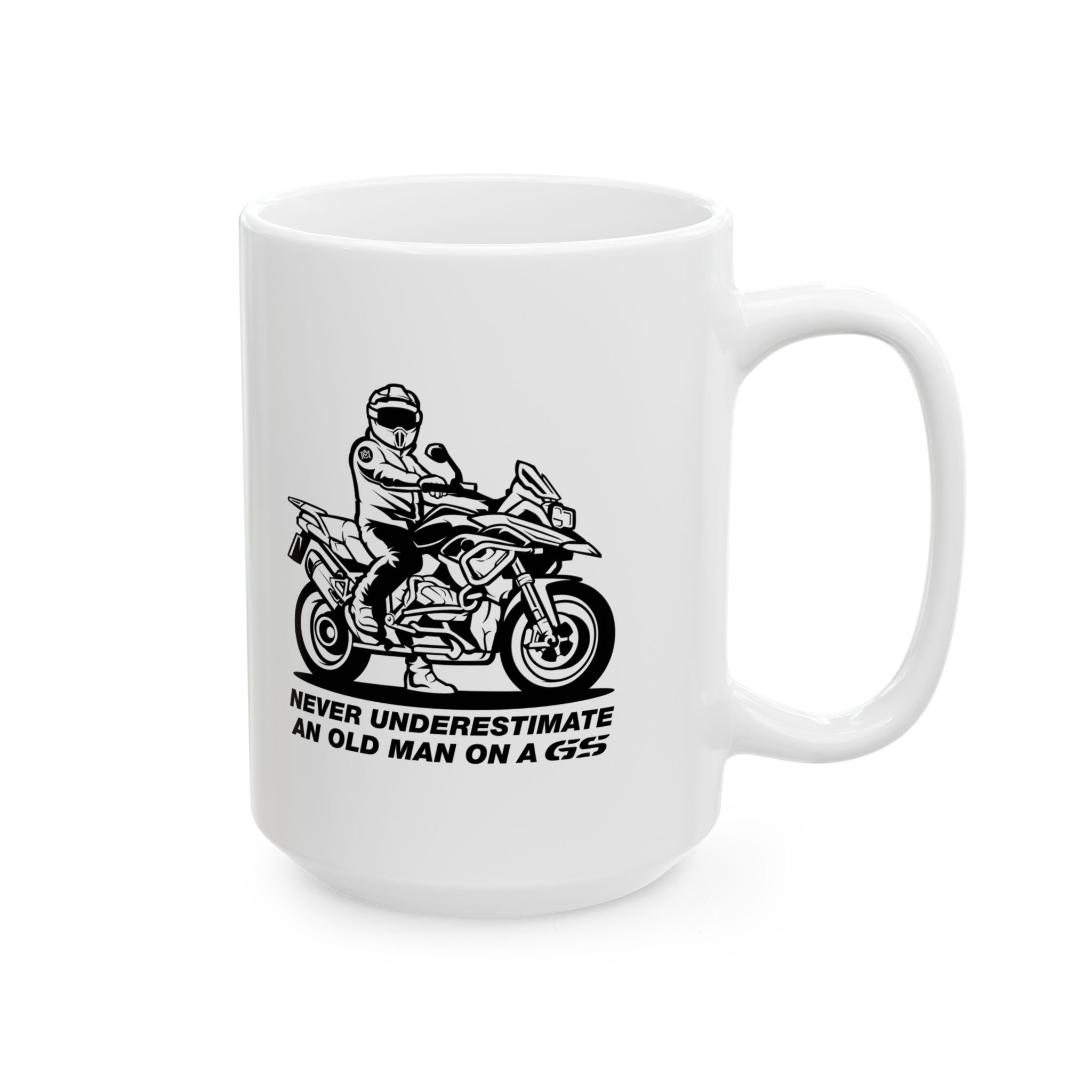 Old Man on a GS Mug - 11oz & 15oz - Perfect Gift for GS Riders