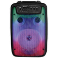 Supersonic 8" Bluetooth Speaker FIRE BOX with TWS & LED Color Lights to Beat (IQ-7008DJBT)