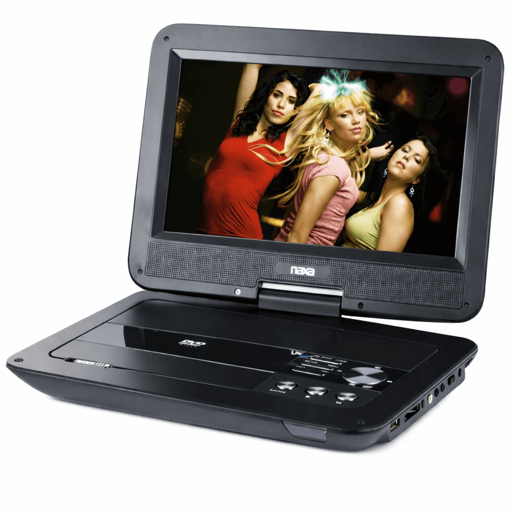 Naxa 10" TFT LCD Swivel Screen Portable DVD Player - Refurbished