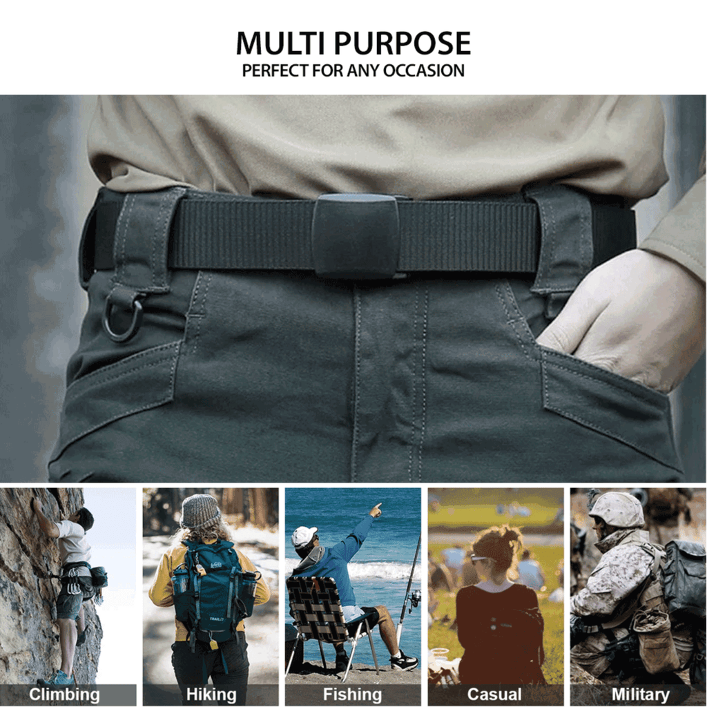 XGear Tactical Adjustable Nylon Belt with Plastic Buckle