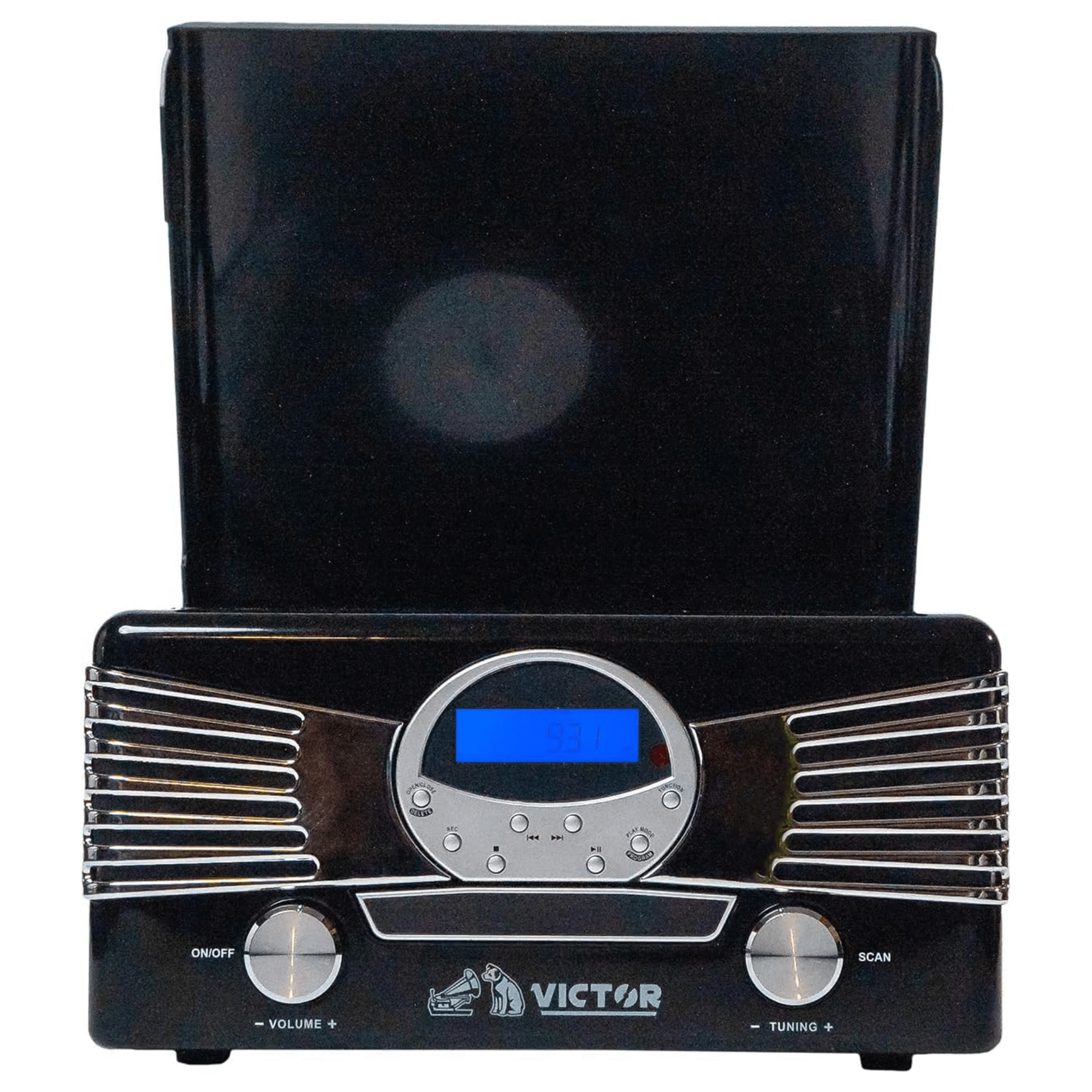 Victor Diner 7-in-1 Turntable Music Center Black - Refurbished