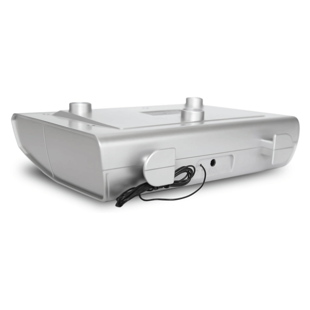 Emerson Under Cabinet FM Radio w Bluetooth, Station Memory and Clock with Timer