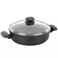 Korkmaz Ornella Aluminum 4L Non-Stick Low Casserole Dish with Lid