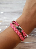 "It's a Jeep Thing" Mini Grill Leather Bracelet