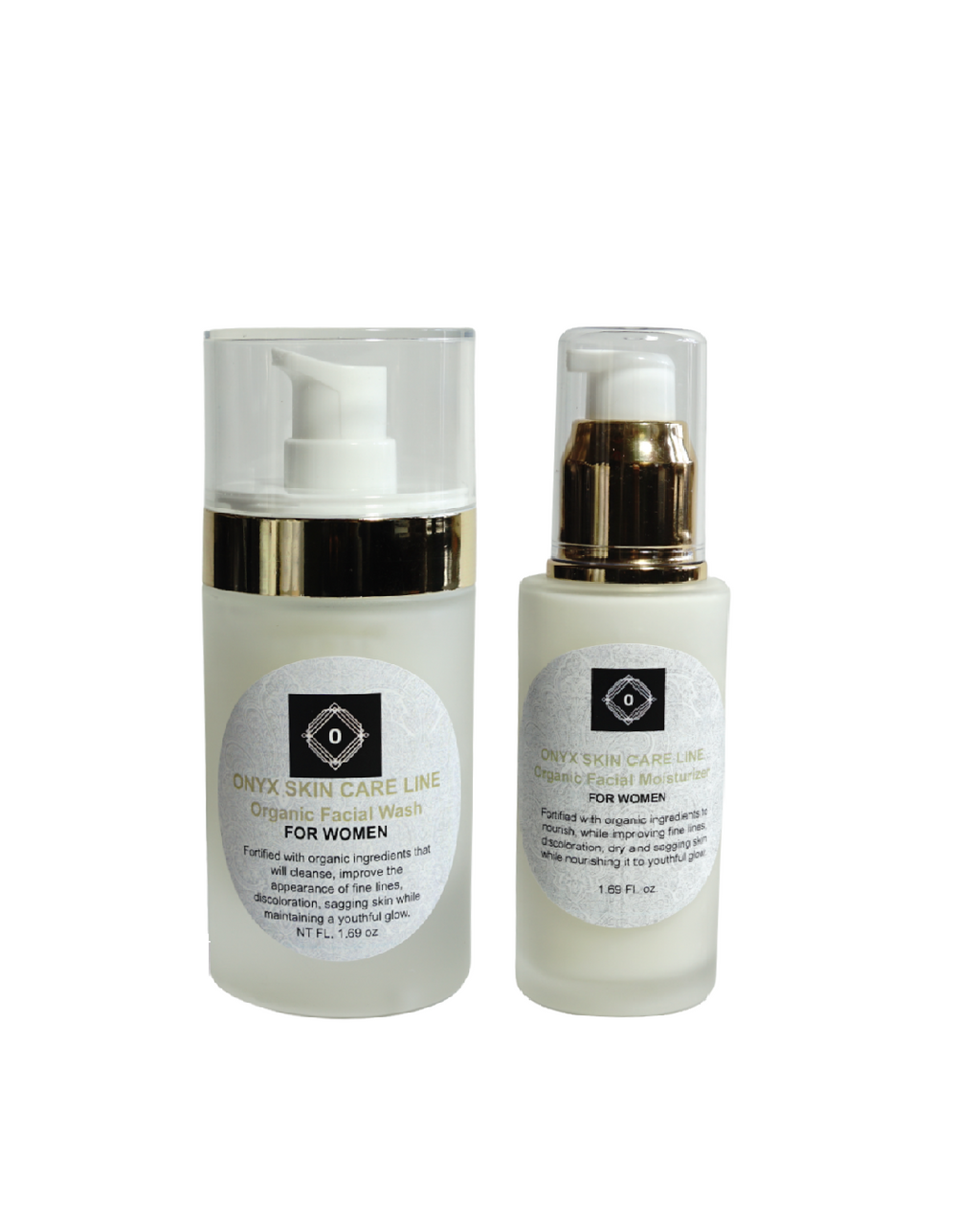 Organic Two-Step Facial Wash & Moisturizer System - for Young Adults/Teens