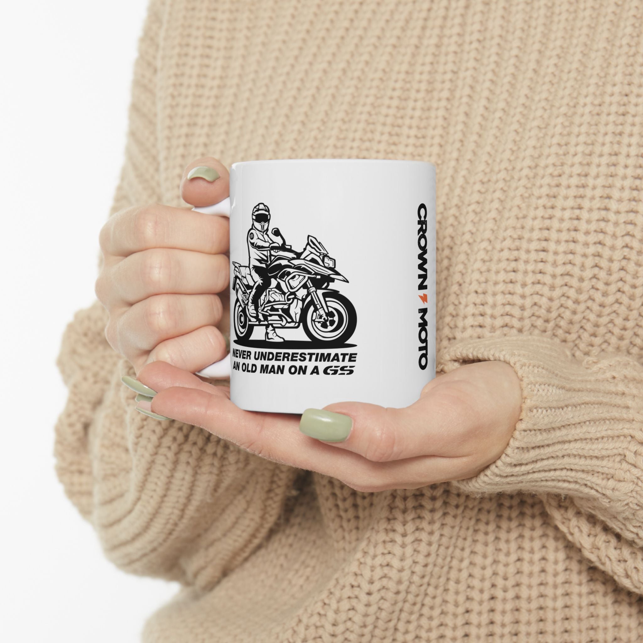 Old Man on a GS Mug - 11oz & 15oz - Perfect Gift for GS Riders