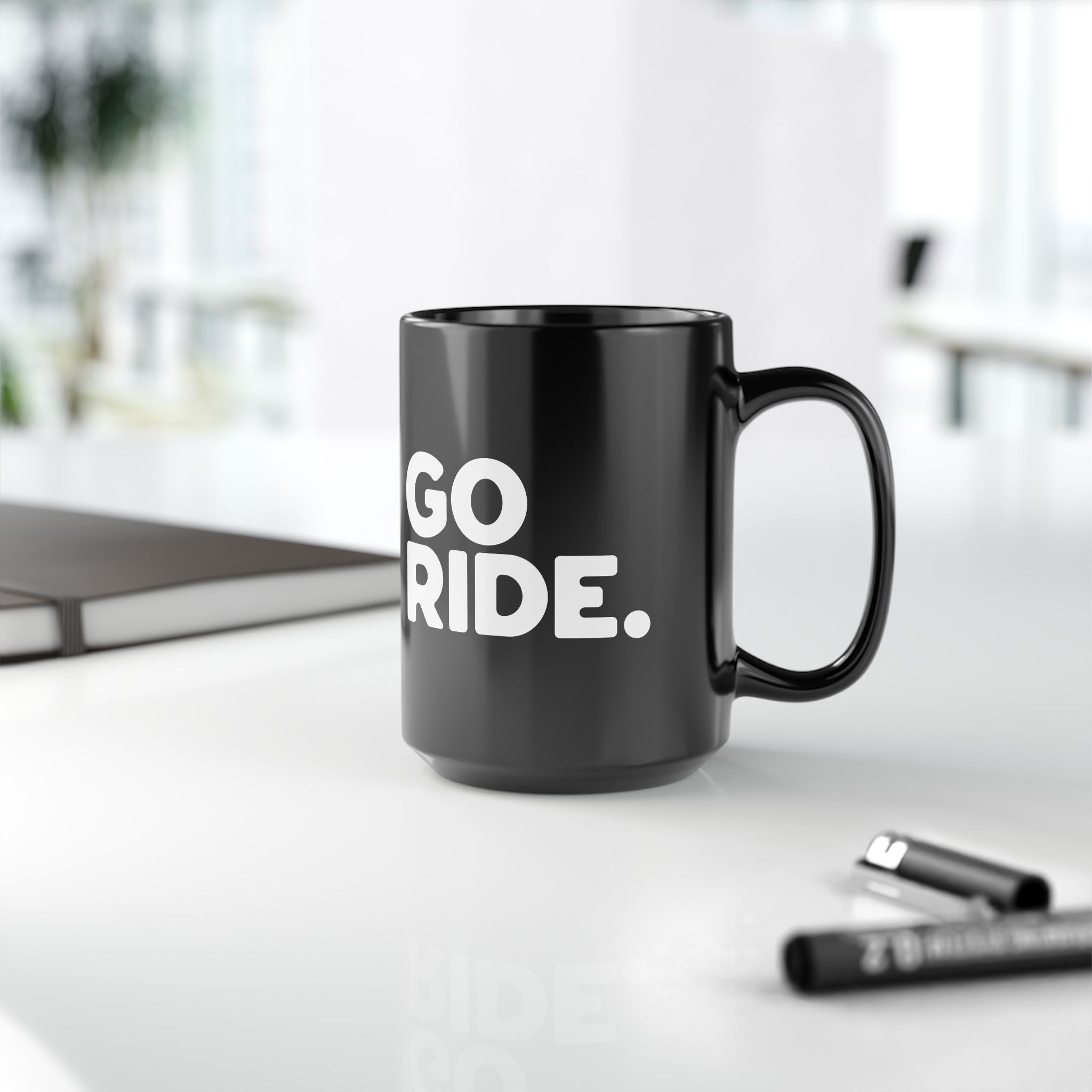 "GO RIDE" Mug – Perfect for Riders & Adventurers
