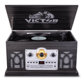 Victor Belmont 8-in-1 Wood Music Center Graphite - Refurbished