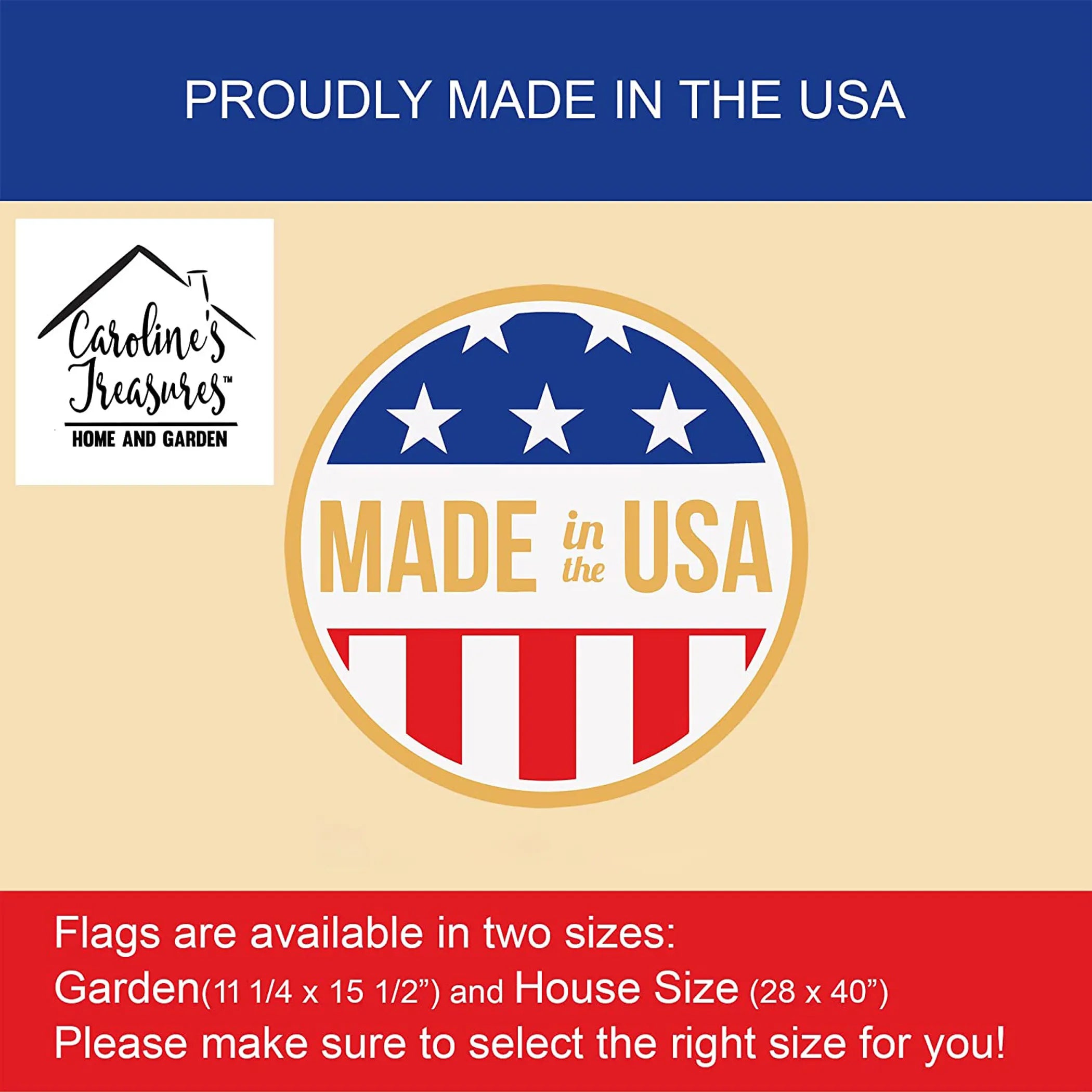 Patriotic American Decorative Flag - Size: GARDEN SIZE | Pack Of: 1 | Collection name: Patriotic american