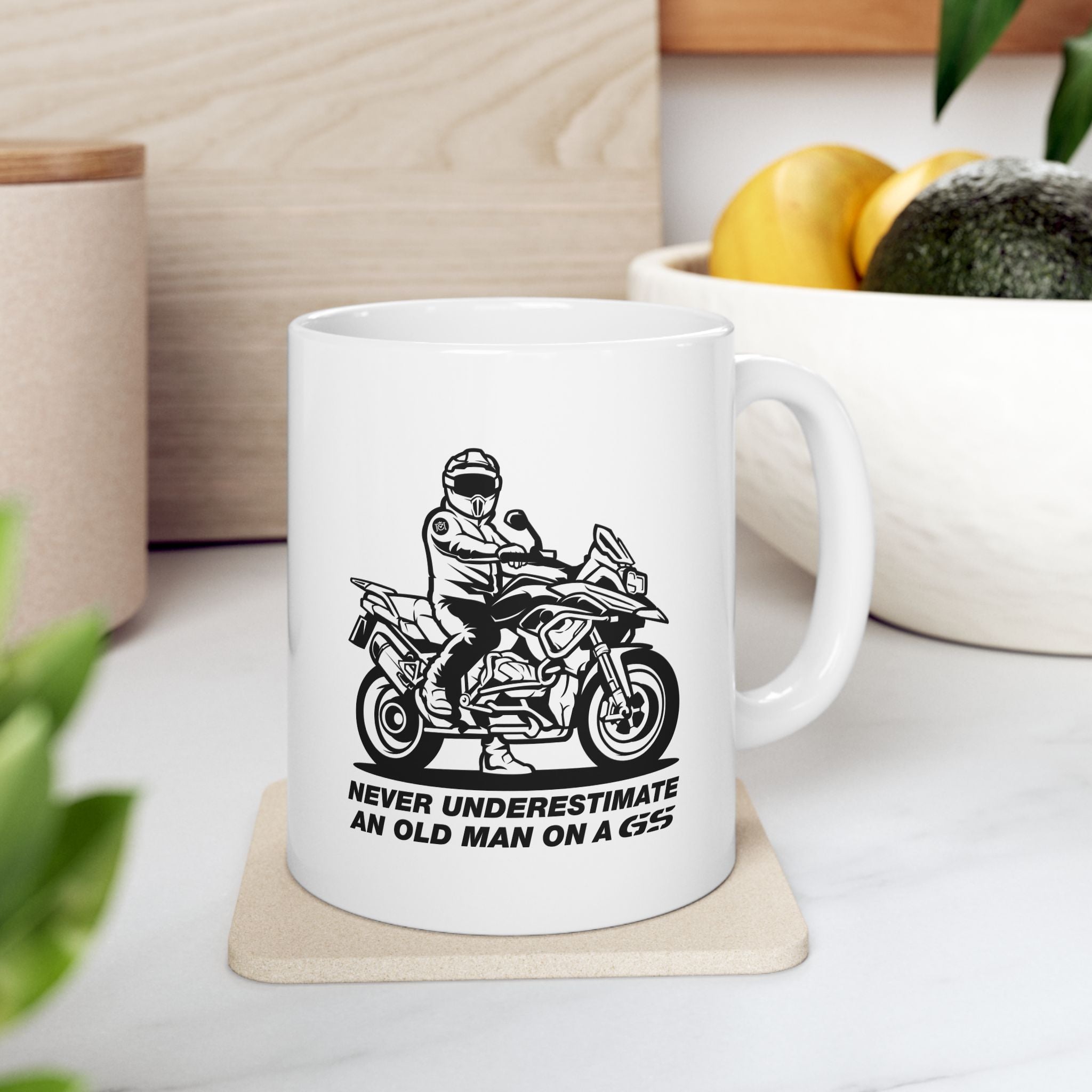 Old Man on a GS Mug - 11oz & 15oz - Perfect Gift for GS Riders