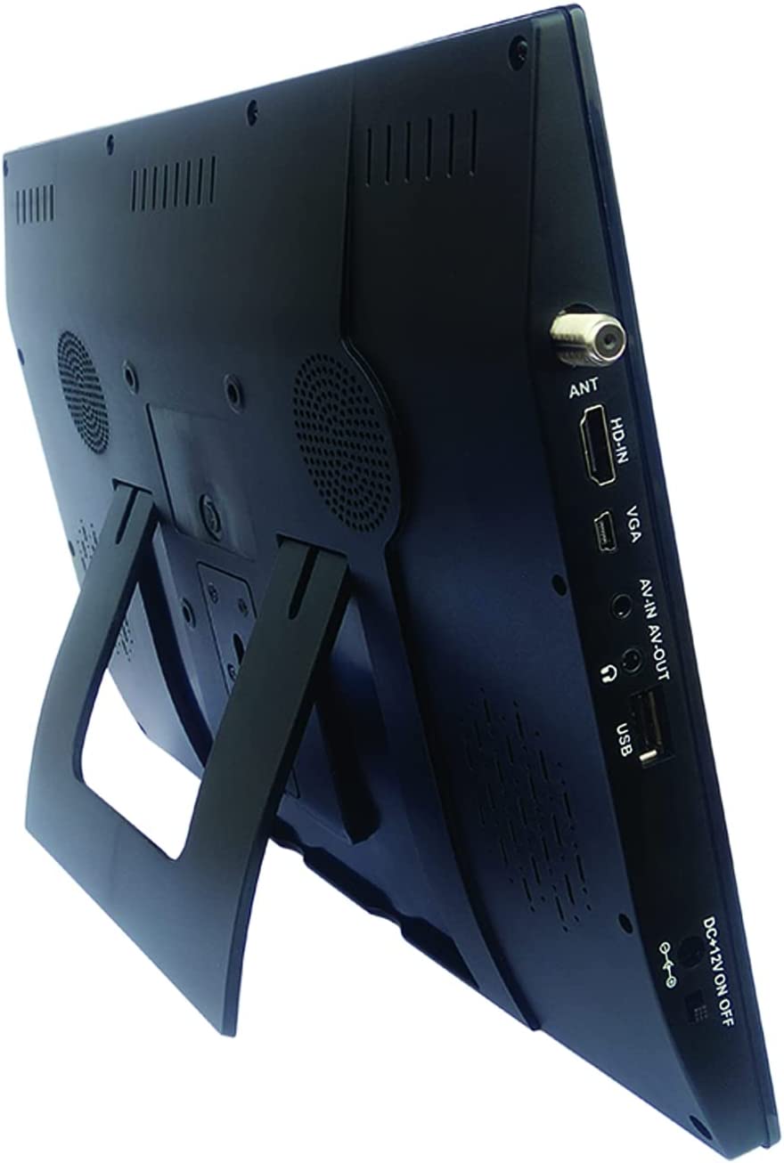 Naxa Portable 14.1" 12 Volt ACDC Television and Digital Multimedia Player with Built-in Rechargeable Lithium Battery & DC Car Cord