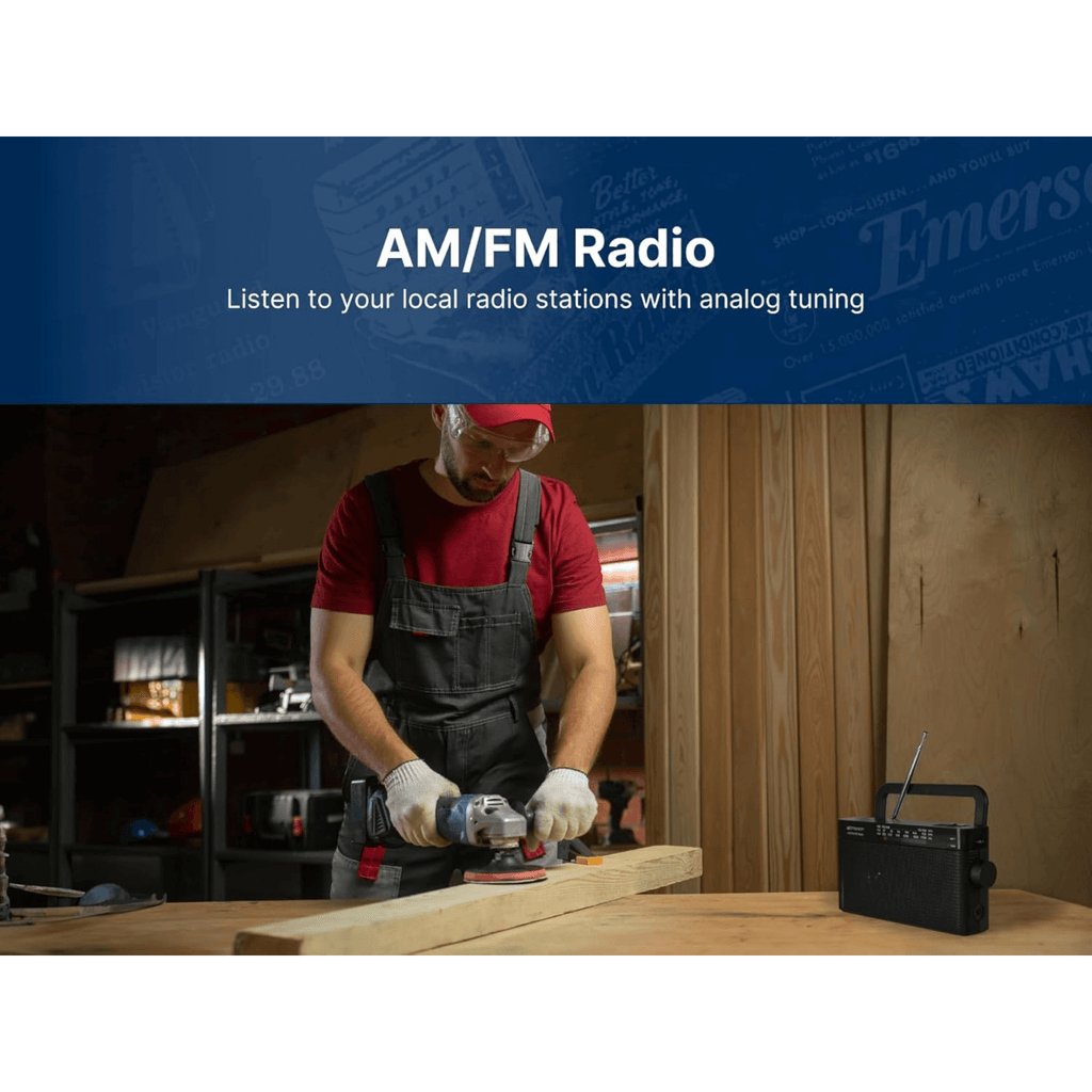 Emerson AM/FM/WB Emergency Radio with Telescopic Antenna