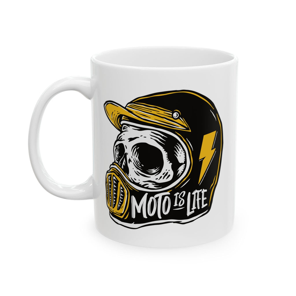 Moto Is Life Skull Mug - 11oz & 15oz
