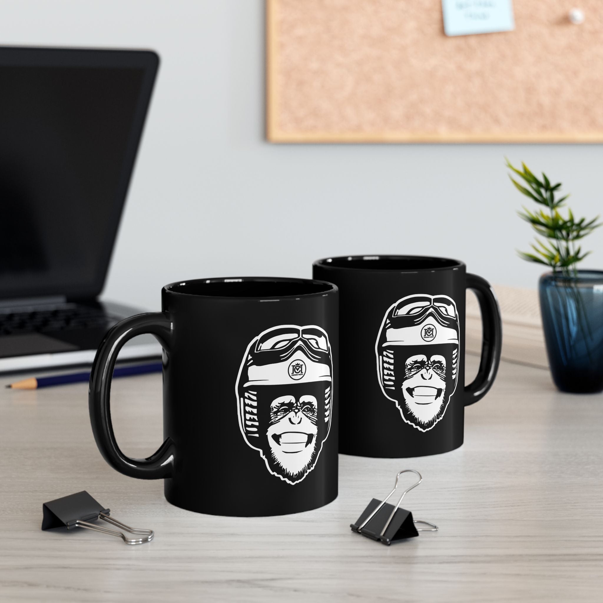 Moto Monkey Mug - for Coffee & Tea Loving Motorcyclists