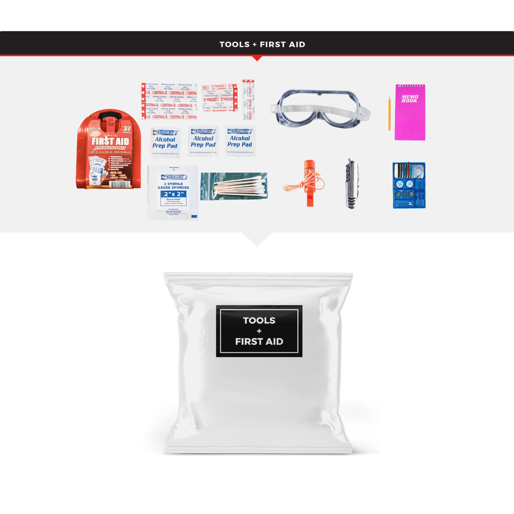 WSK Essential Survival Kit for Up To 6 People plus Rolling Bag and Backpack