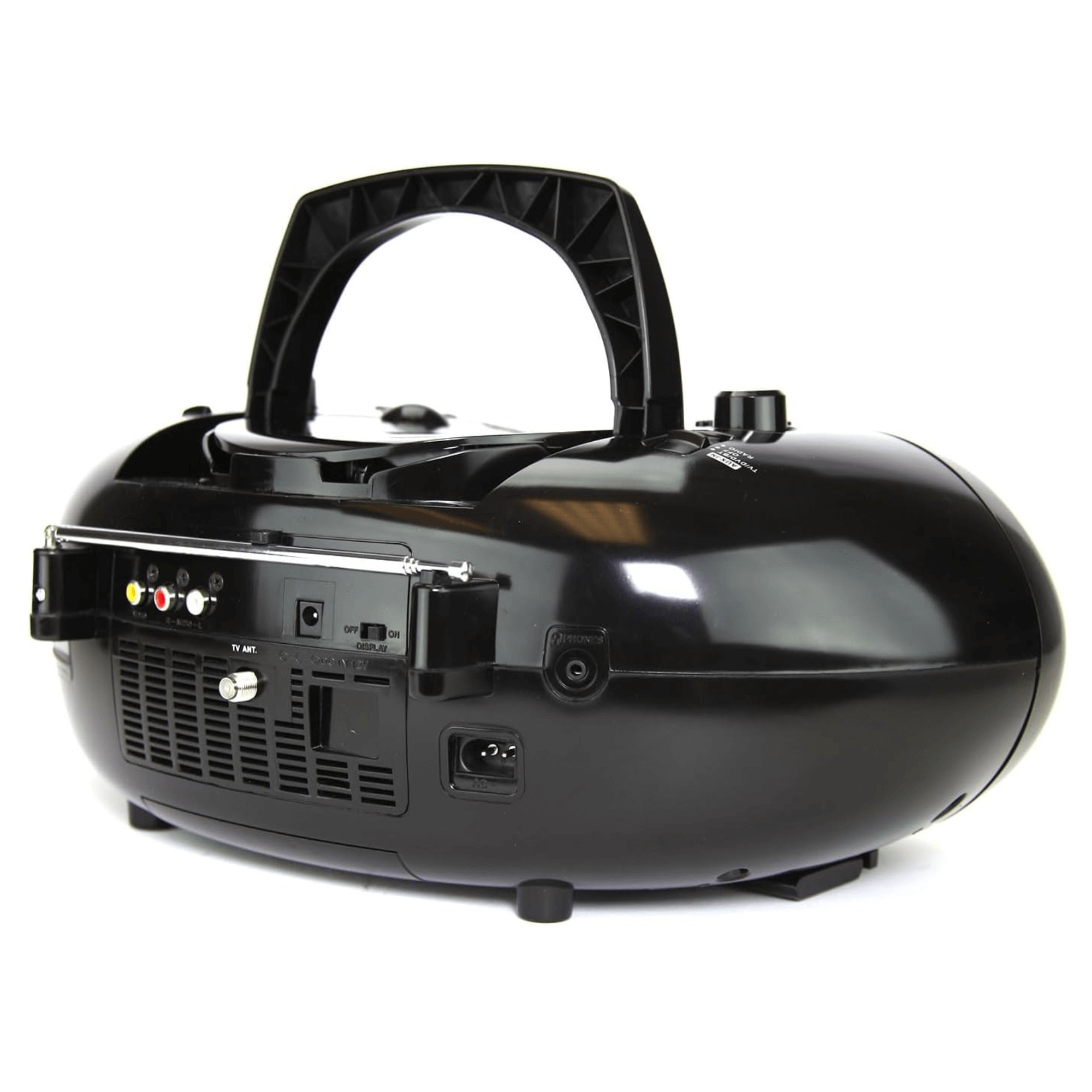 Emerson 7" Bluetooth DVD Boombox w AMFM Radio, Stereo Speakers & Multi-Media