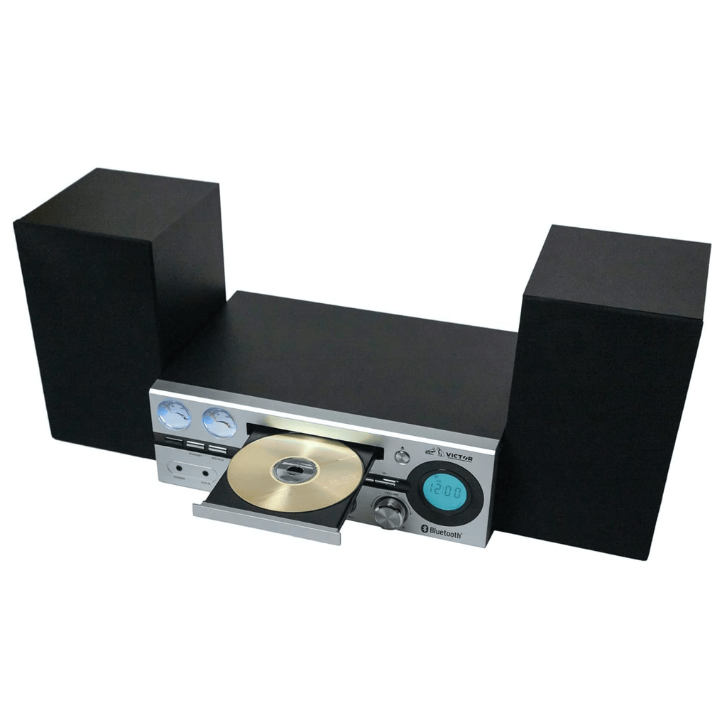 Victor Milwaukee 50W Desktop CD Stereo System Silver - Refurbished