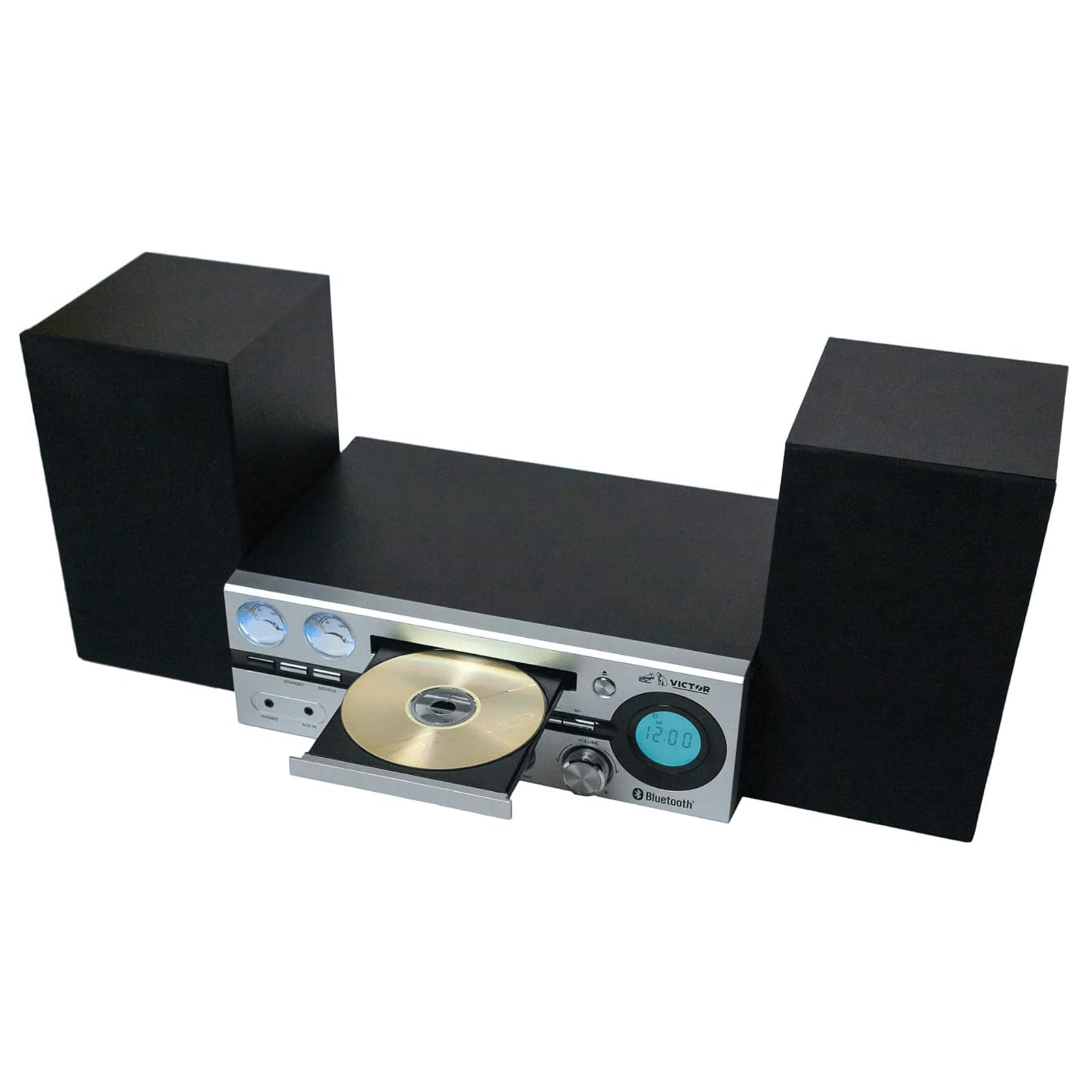 Victor Milwaukee 50W Desktop CD Stereo System Silver - Refurbished