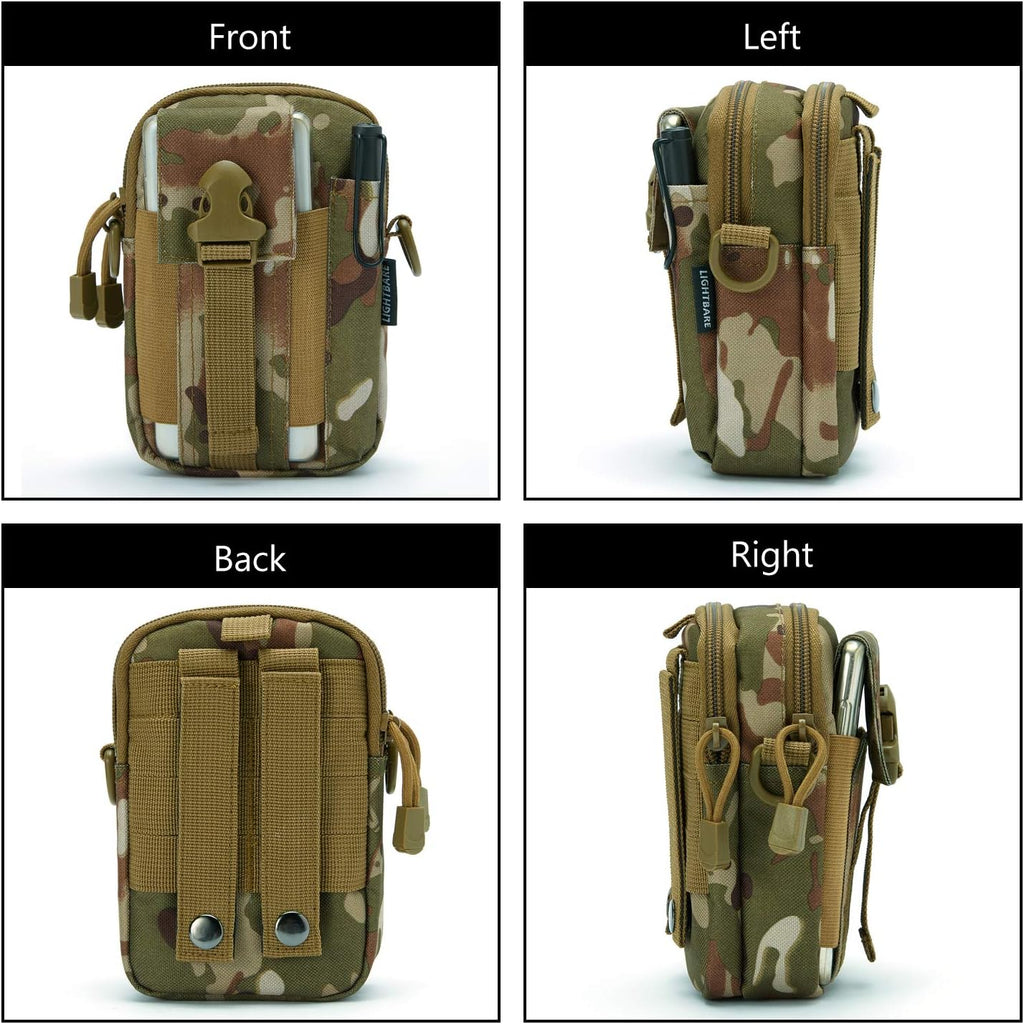 JupiterGear Tactical MOLLE Military Pouch Waist Bag for Hiking, Running and Outdoor Activities