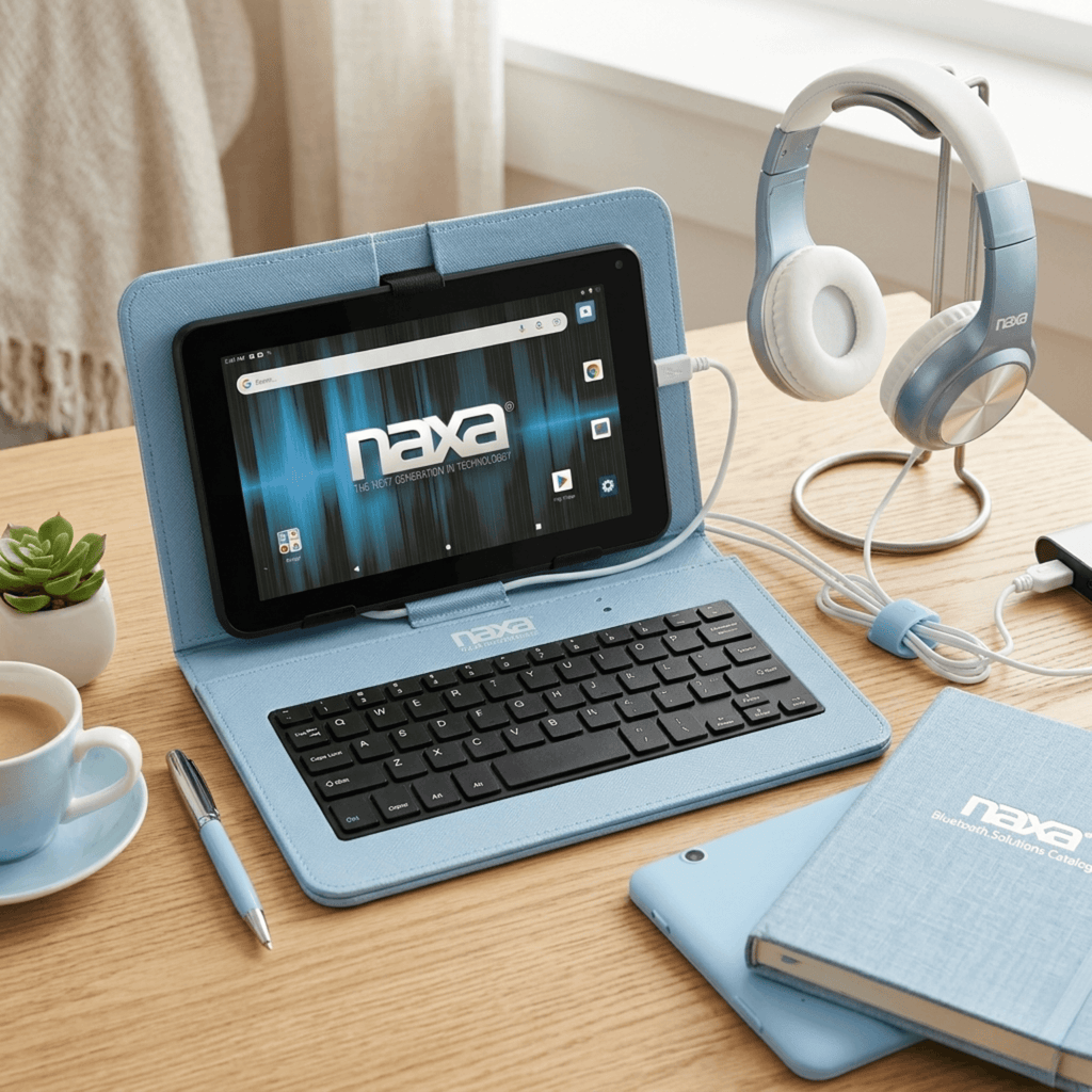 Naxa 7" Core Android 11 Tablet Kit Blue - Refurbished