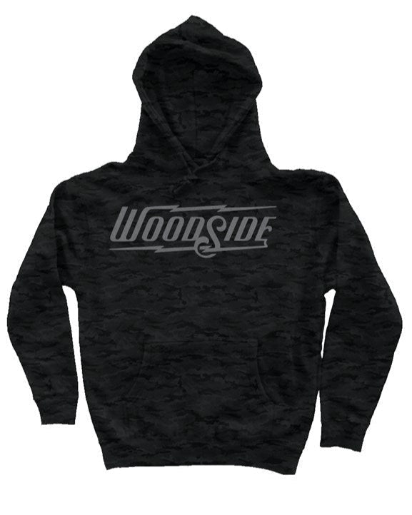 Woodside Black Camo Independent Heavyweight Hoodie