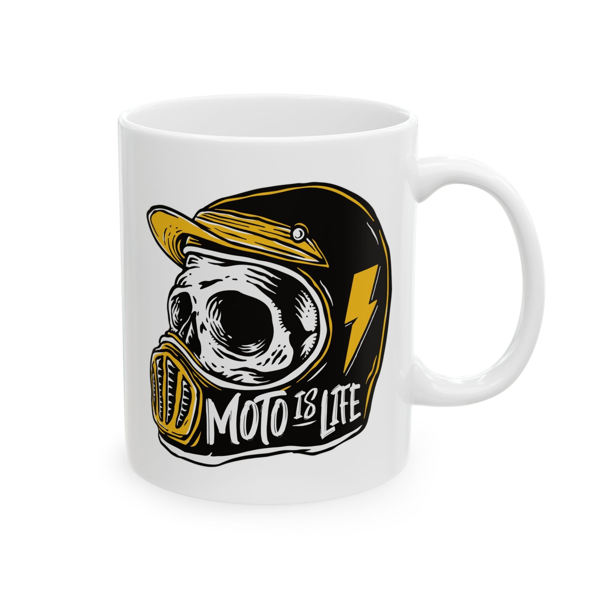 Moto Is Life Skull Mug - 11oz & 15oz