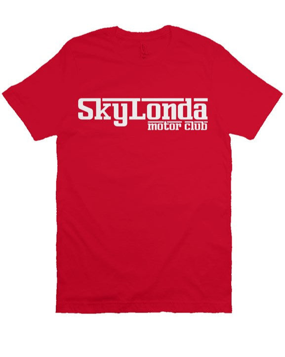 Sky Londa Motor Club Ferrari Style Shirt (white ink)