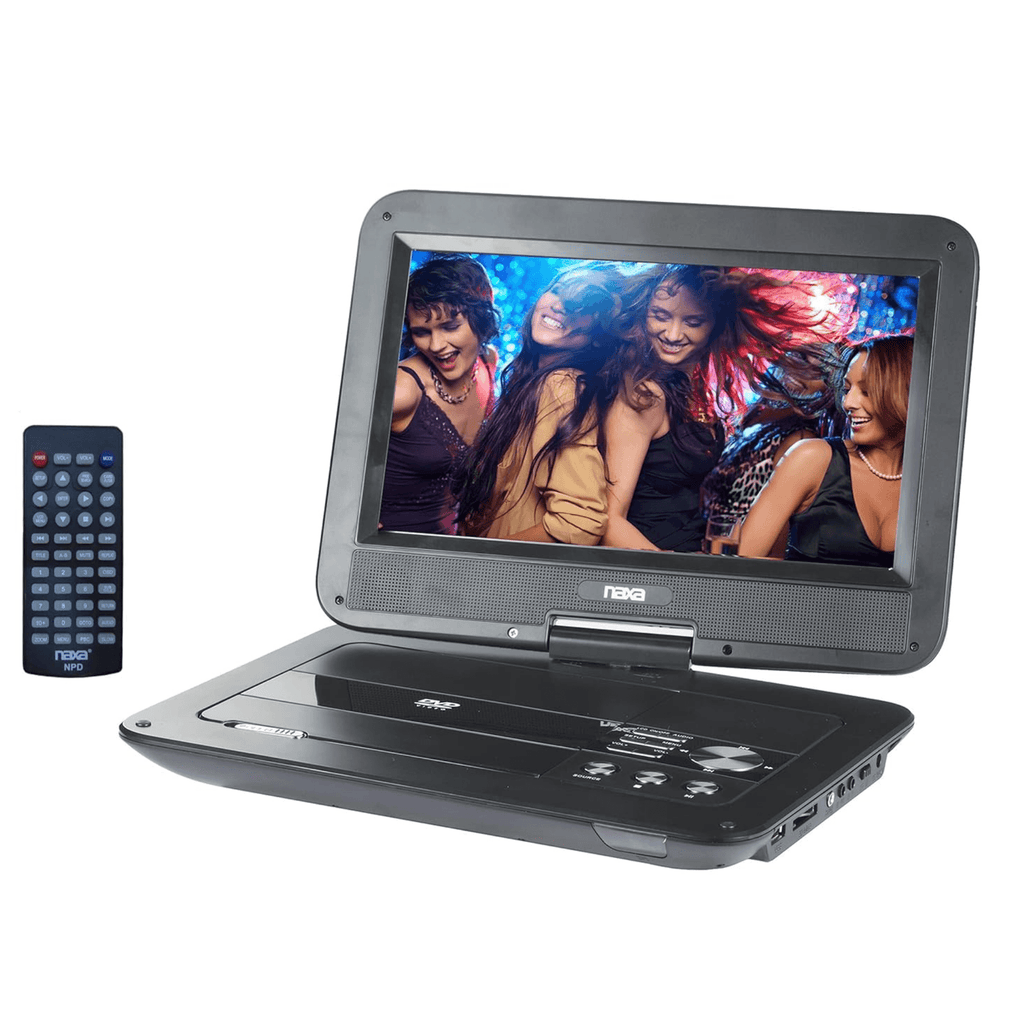Naxa 10" TFT LCD Swivel Screen Portable DVD Player - Refurbished