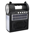 Supersonic Solar Power Speaker w FM Radio, Flashlight, Lantern & Phone Stand
