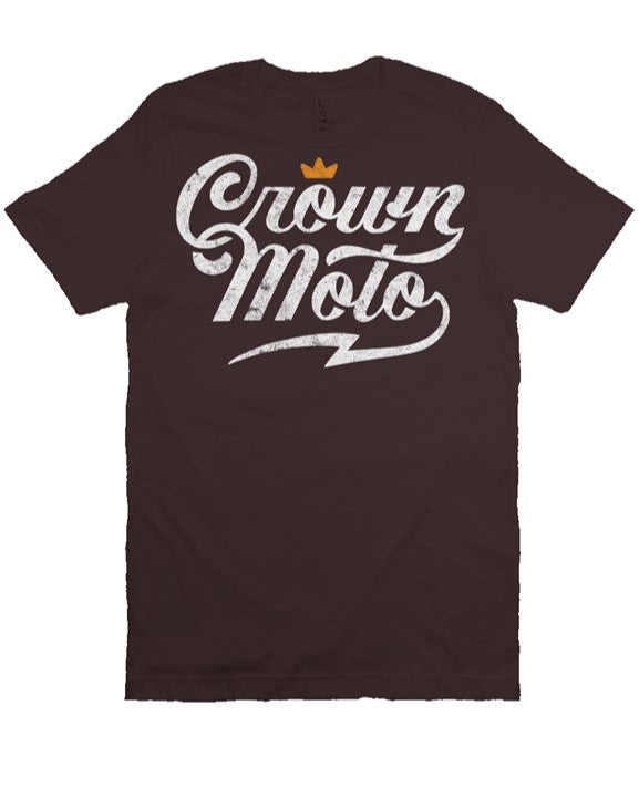 Crown Moto Vintage Script Logo T-shirt