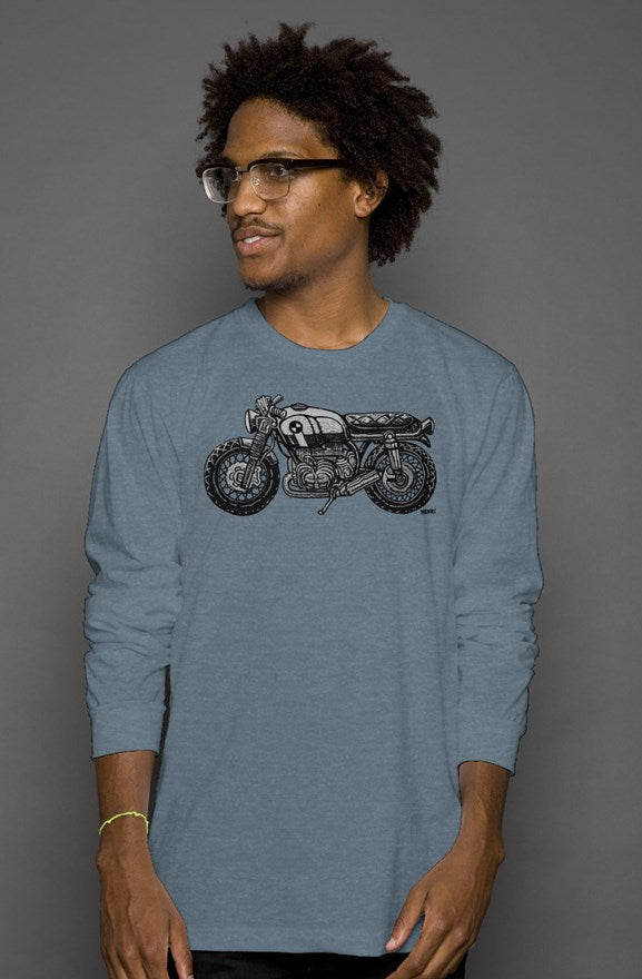 Vintage BMW Motorcycle by Henri Long Sleeve T-Shirt
