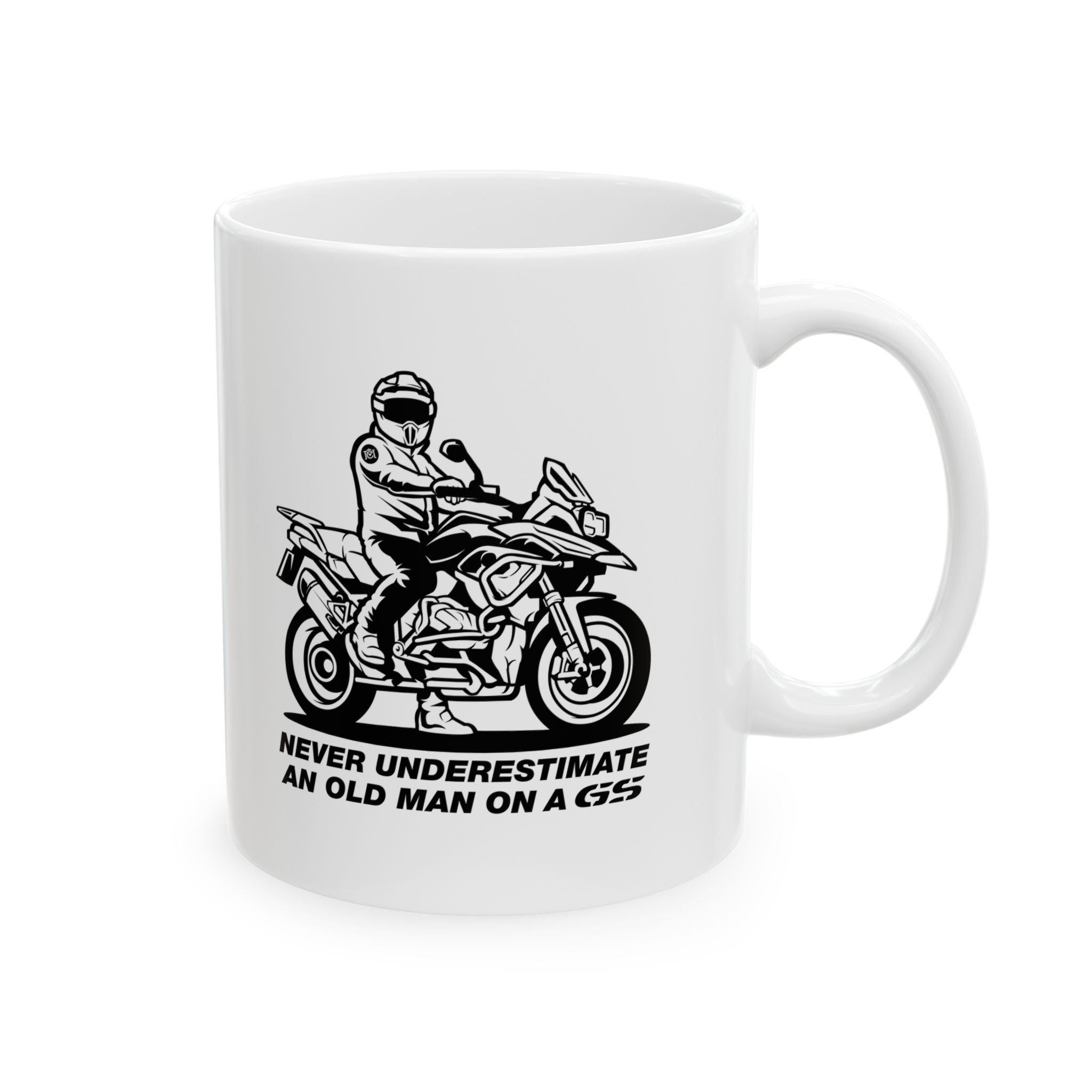 Old Man on a GS Mug - 11oz & 15oz - Perfect Gift for GS Riders