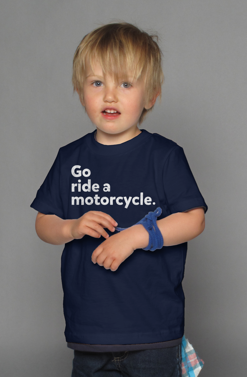 "Go ride a motorcycle" Kid's T-Shirt