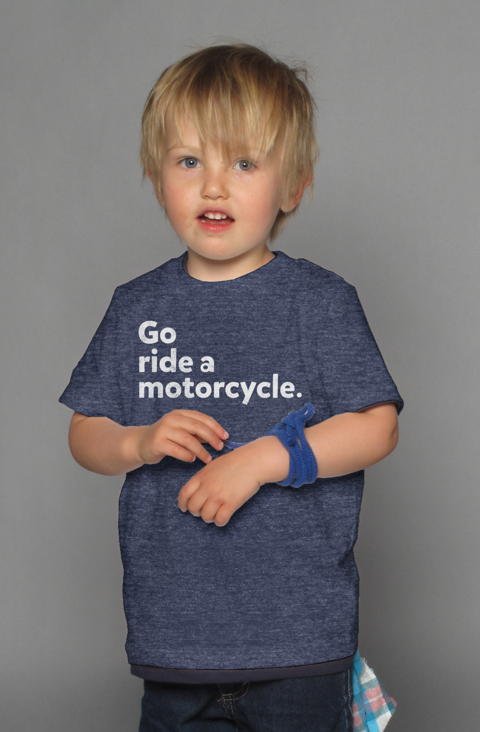 "Go ride a motorcycle" Kid's T-Shirt