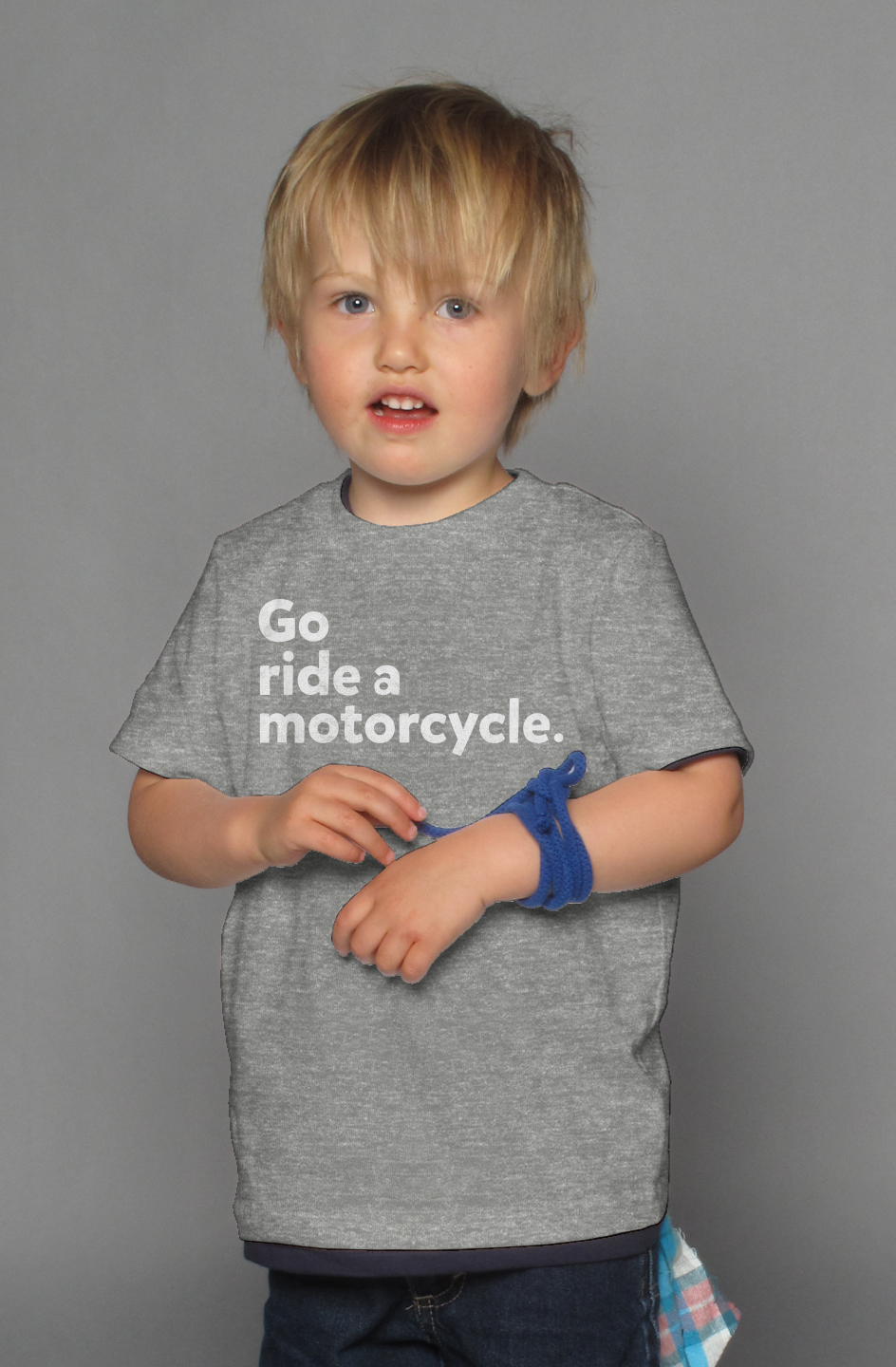 "Go ride a motorcycle" Kid's T-Shirt