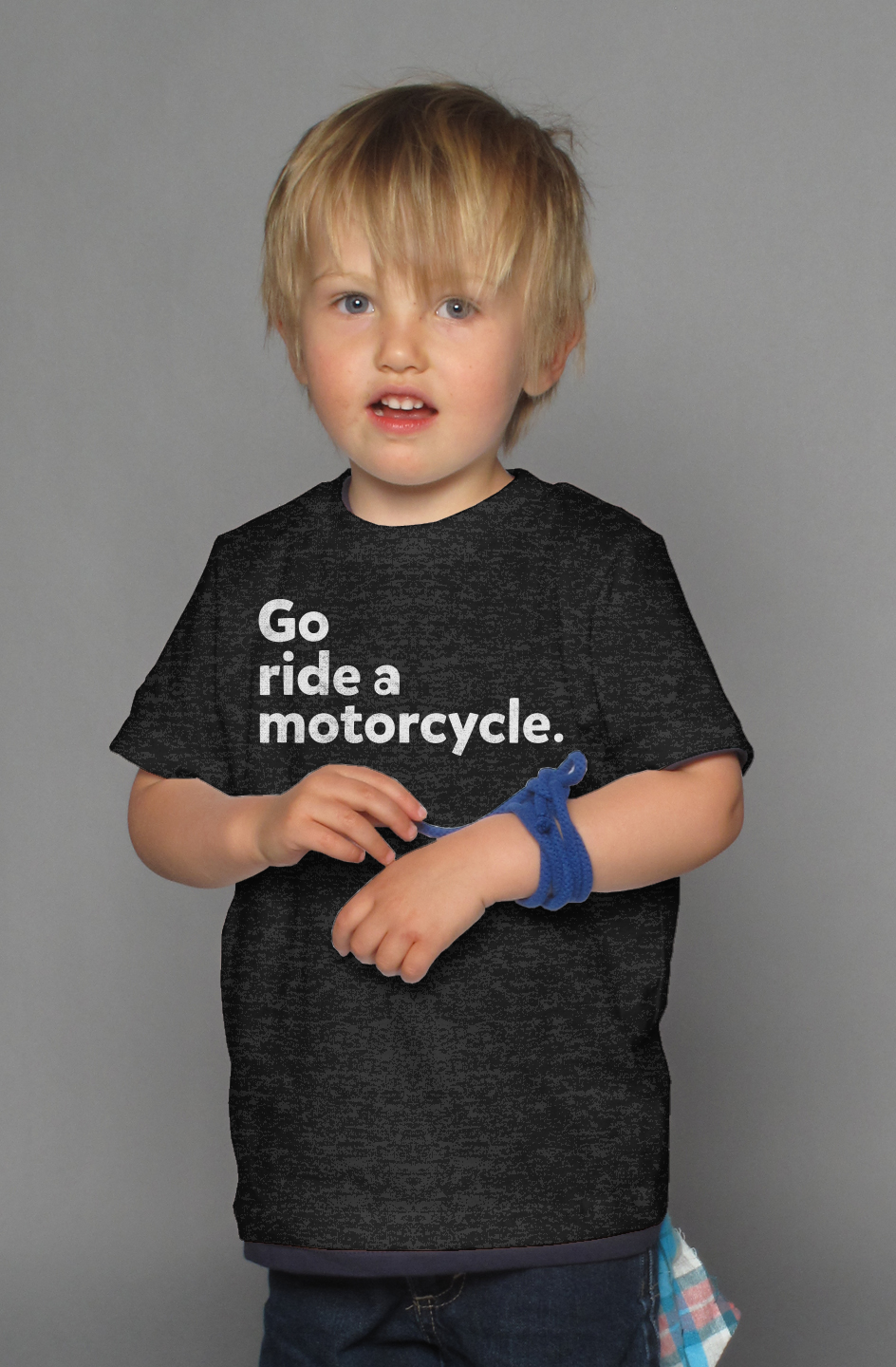 "Go ride a motorcycle" Kid's T-Shirt