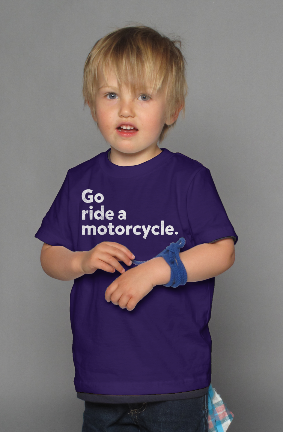 "Go ride a motorcycle" Kid's T-Shirt