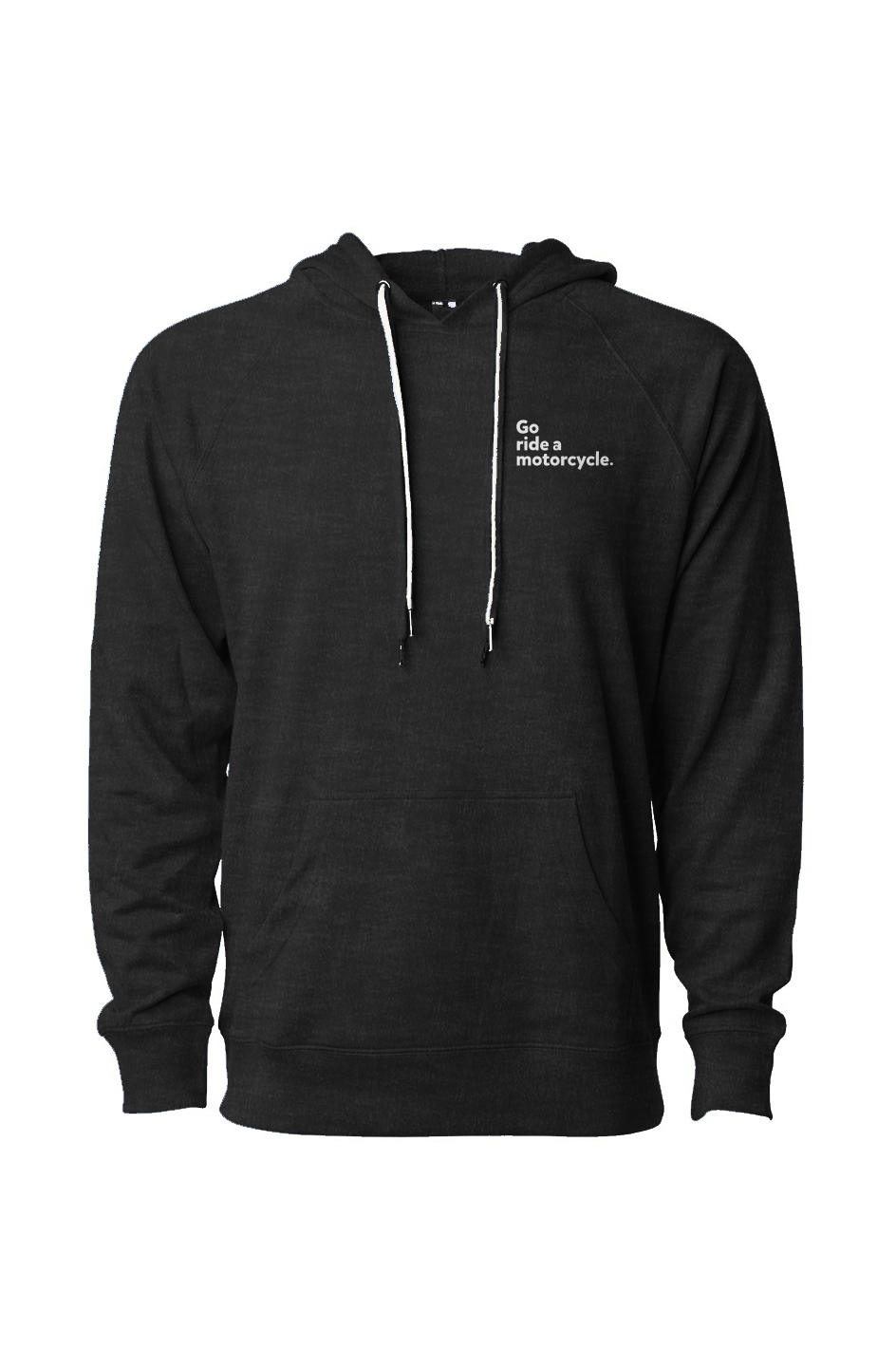 "Go ride a motorcycle" Embroidered Pullover Hooded Sweatshirt
